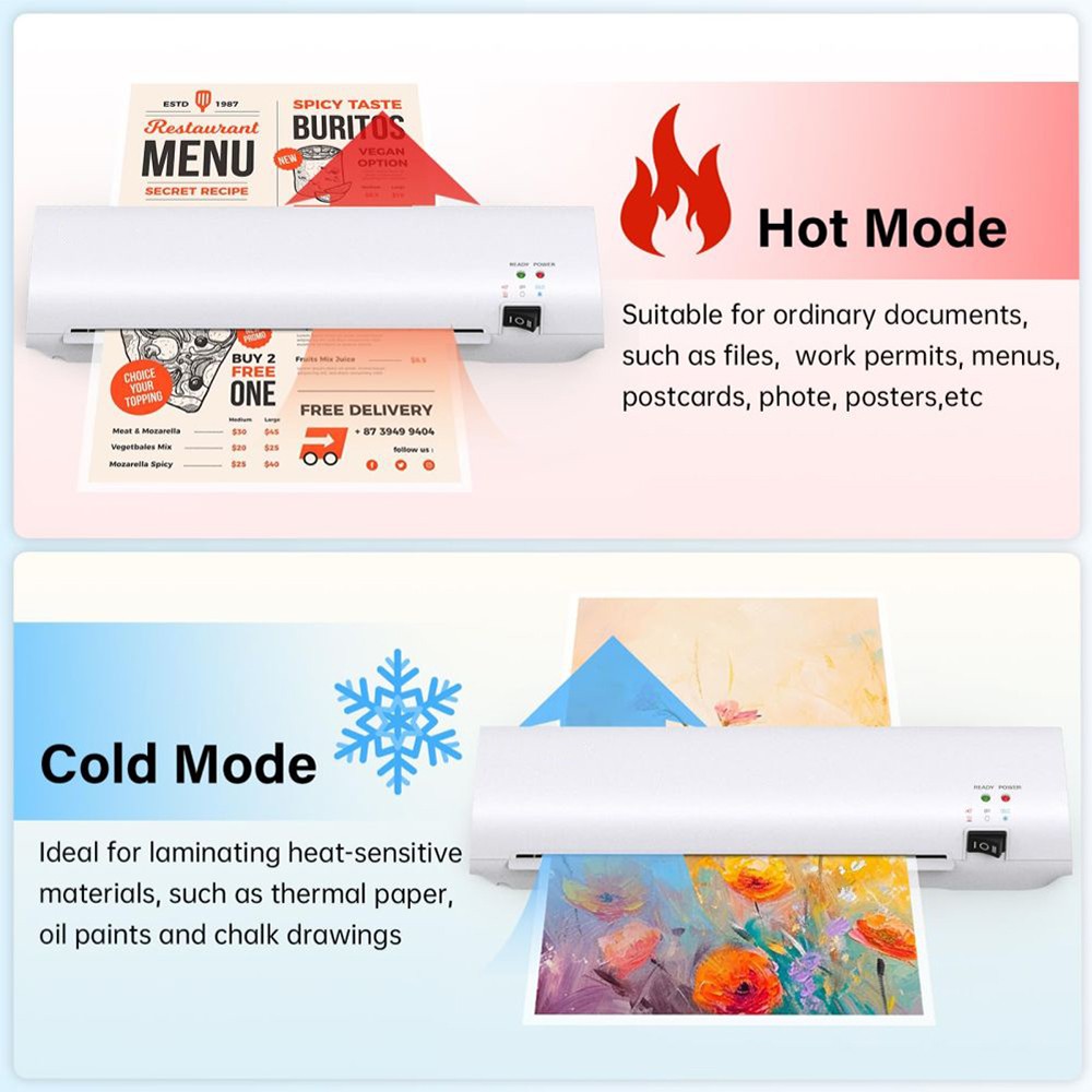 100pcs Laminating Sheets A4/A5/A6 Thermal Laminating Machine for School Office