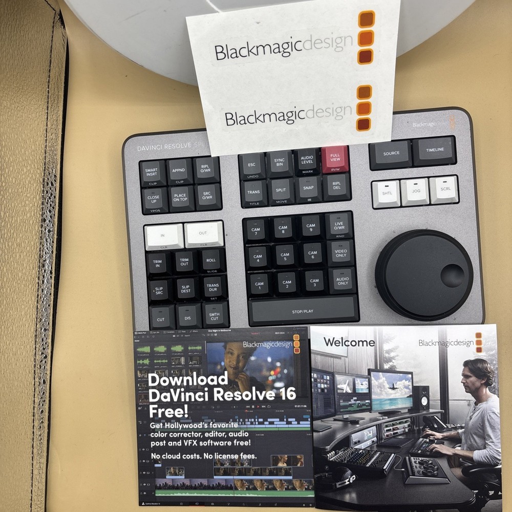 Speed Editor Blackmagic Design DaVinci Resolve No Studio license