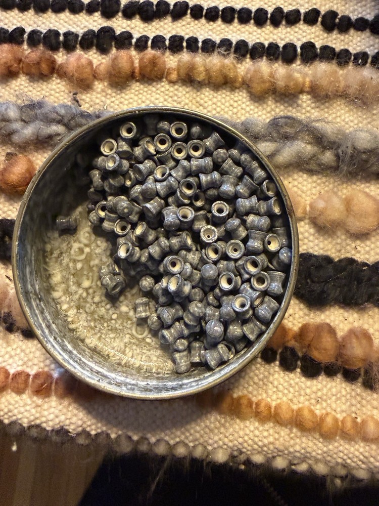 Benjamin .177 High Compression 500 Pellets Tin. About 3/4 Full