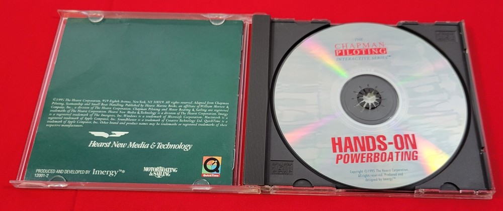 O) Chapman Piloting Interactive Series Hands-On Powerboating (PC/Mac CD ROM 1995
