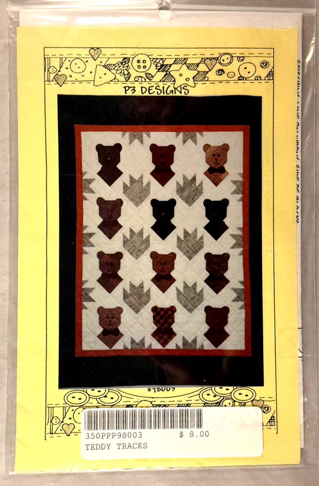 Teddy Tracks - P3 Designs #98003 - Pattern Only