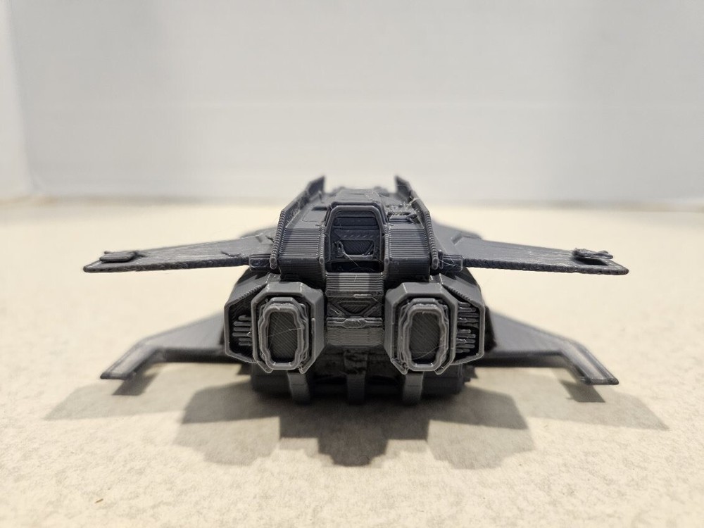 Federal Gunship 3d Printed Grey 6in Model