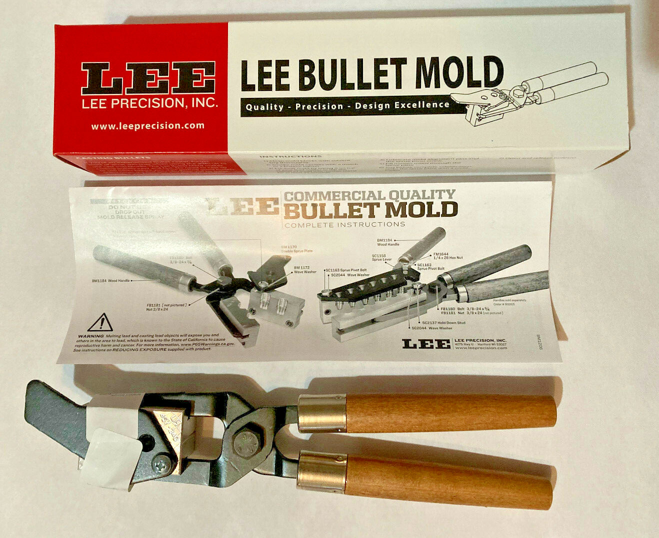 Lee 90373 2-Cavity Bullet Mold 45-70 Government .457 Diameter 340 Grain
