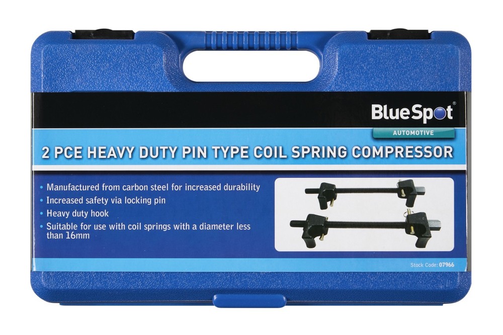 Blue Spot Tools 2 PCE Heavy Duty Pin Type Coil Spring Compressor (07966)