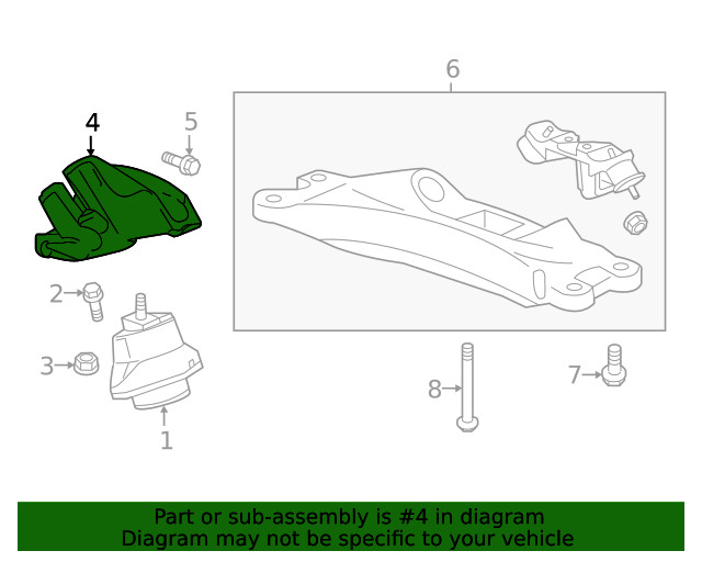 Genuine GM Mount Bracket 84146176