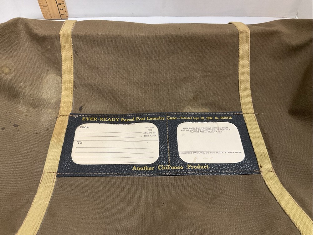 VINTAGE WWII EVER READY PARCEL POST LAUNDRY CASE 1932 ChiPenco 1878118 PRODUCT