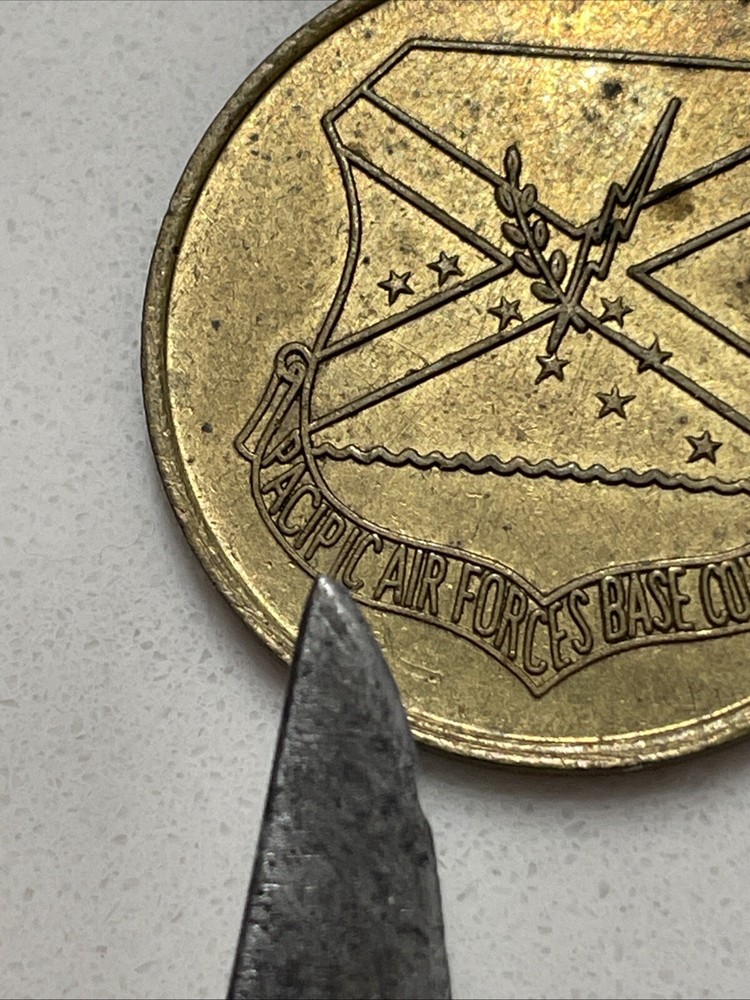 Vintage Hickman AFB Token NCO US Pacific Air Forces Base Command Error Pacipic