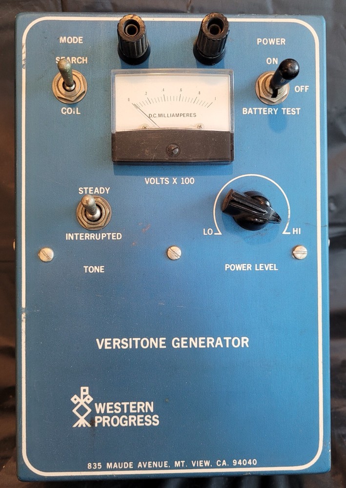 Western Progress Versitone Generator - D.C. VOLTS MILLIAMPERES -  Rare!!!