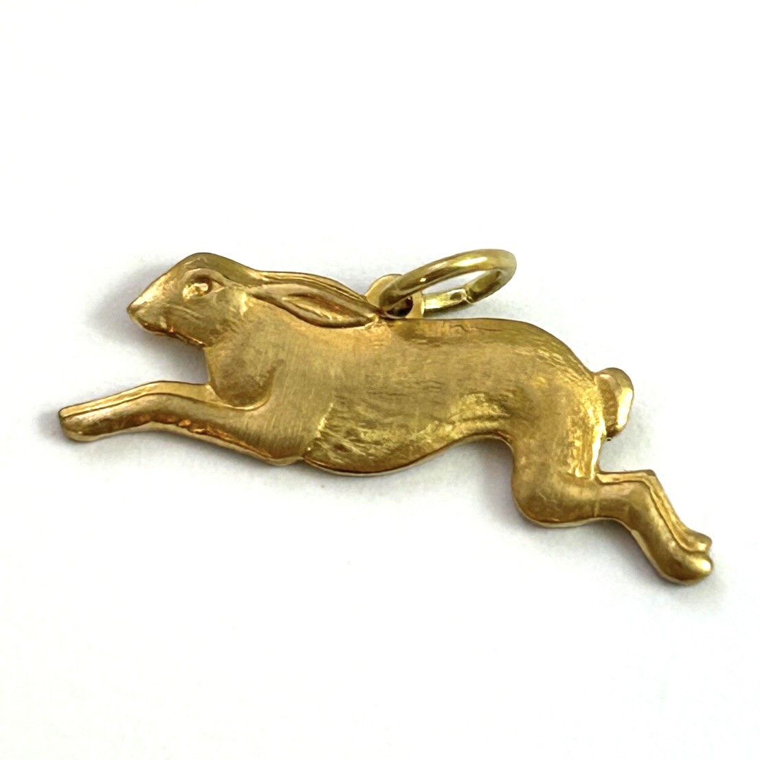 Vintage Rabbit Charm Lot Running Rabbit Necklace Pendant Brass Jewelry- As Is