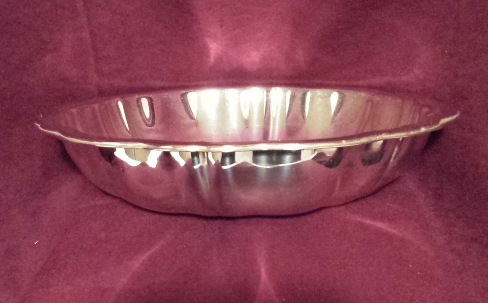 ONEIDA SILVERPLATE CHIPPENDALE BOWL 7-5/8" ROUND