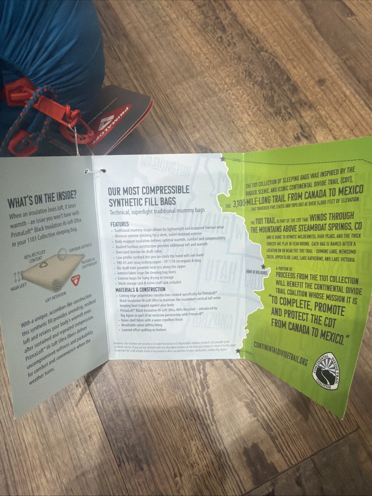 Big Agnes UL Dumont SL 1100 Primaloft Mummy Insulated HI-LOFT ULTRA Sleeping Bag