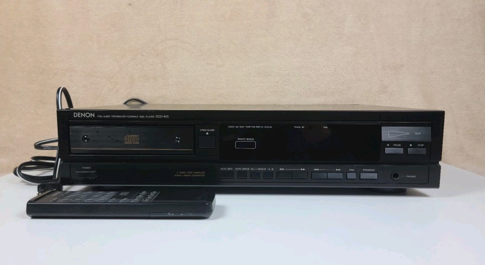Denon PCM Audio Technology Compact Disc Player Model DCD-610 With Remote