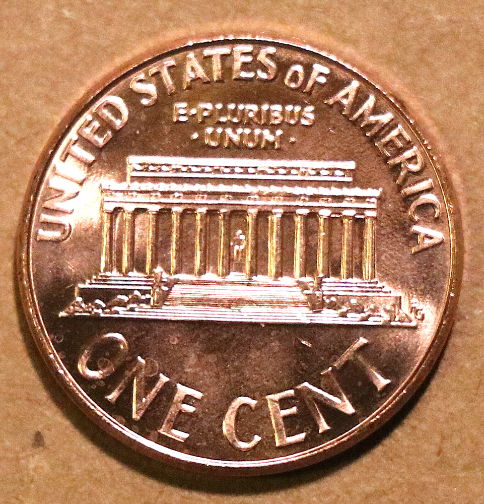 2008 Lincoln Memorial Cents BU