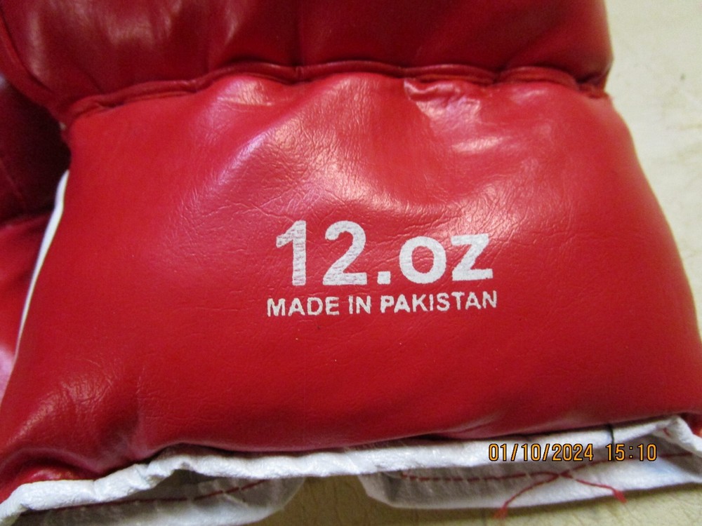 red & white 12oz Boxing Gloves