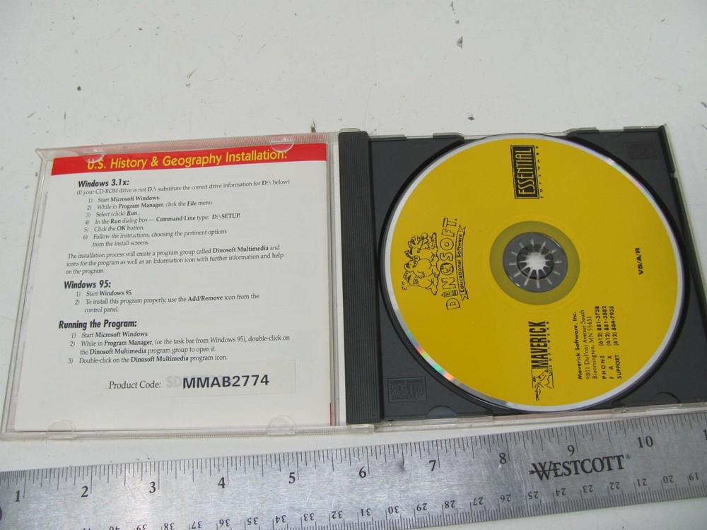 Dinosoft US History & Geography Educational CD-ROM