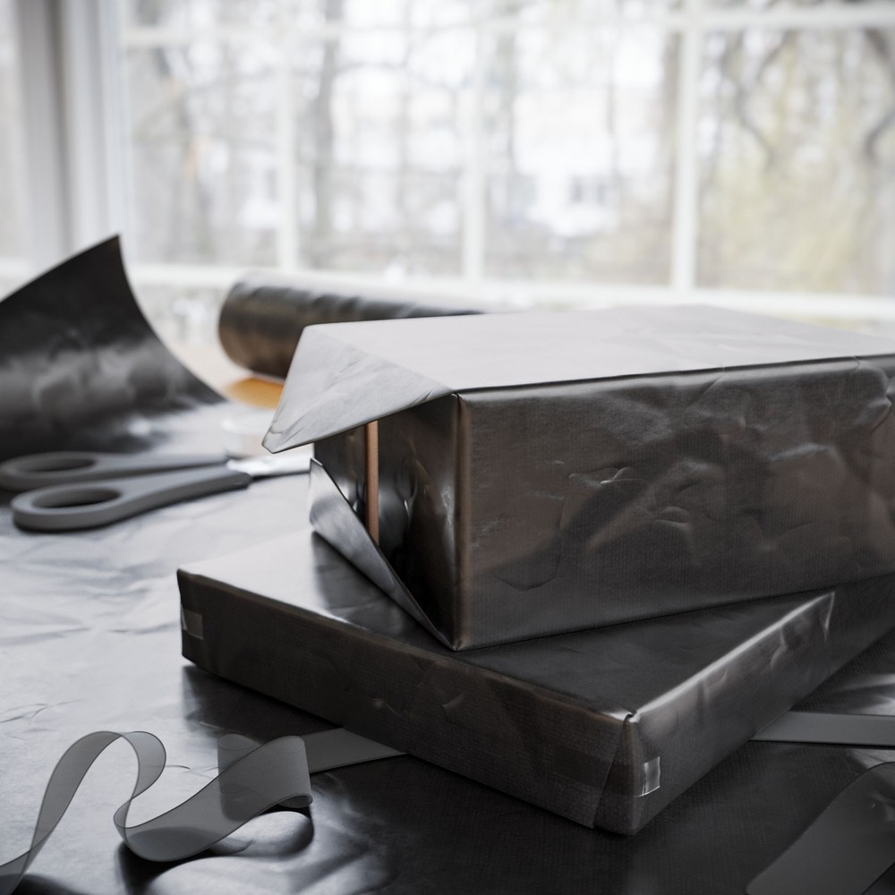 Black Wrapping Papers