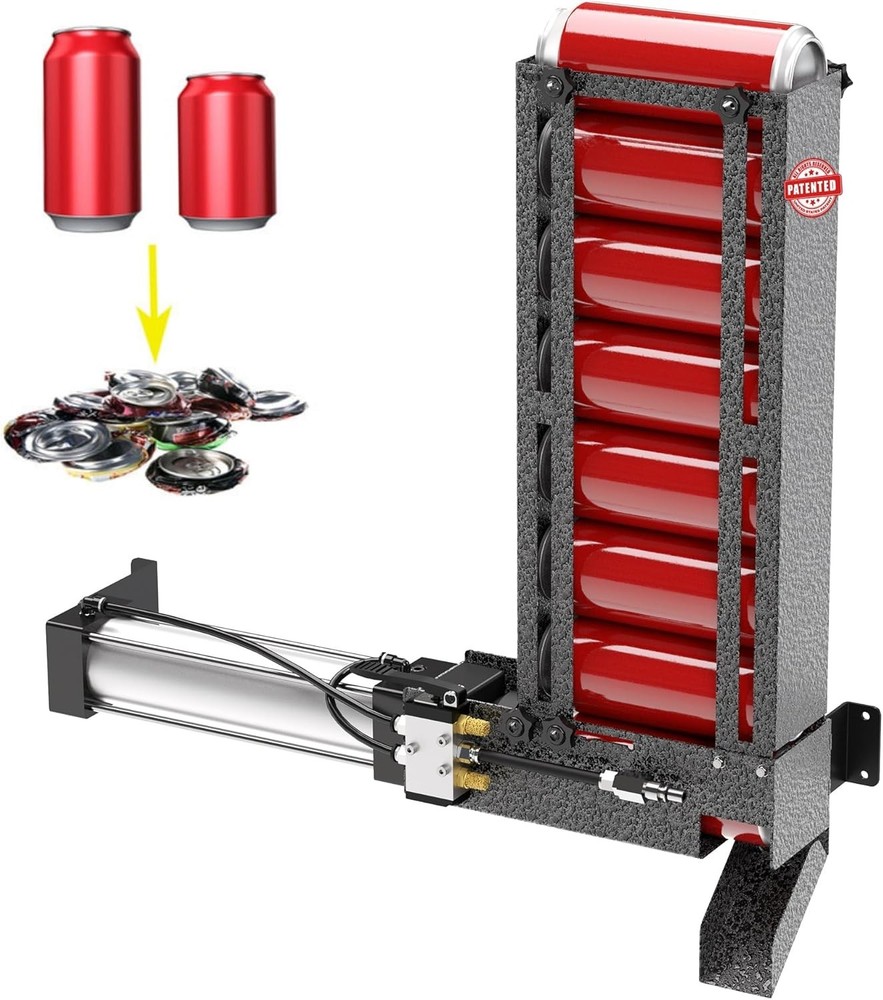 Heavy Duty Wall-Mounted Can Crusher - Efficient and User-Friendly Recycling Tool