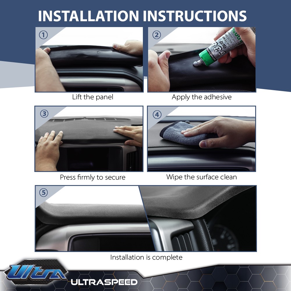 Soft TPE Dash Cover Overlay Cap Pad Fit For 2004-2009 Lexus RX330 RX350 RX400H