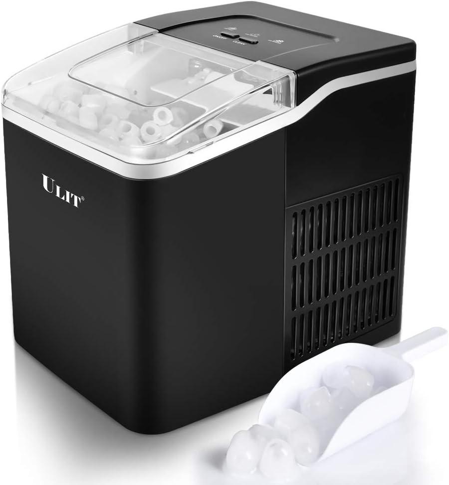 Portable Ice Maker,Ice Maker Machine for Countertop, Self-Cleaning Function Ice