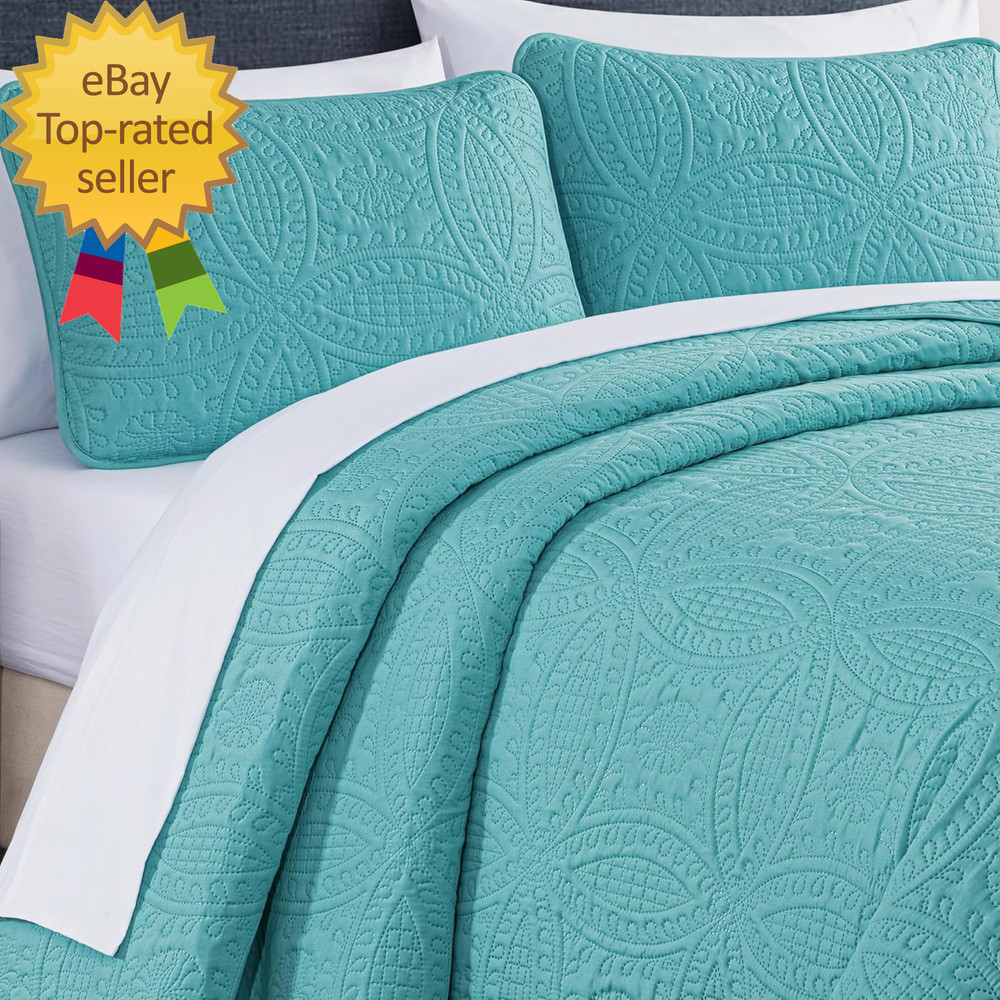 Austin 3 Piece Oversized Bedspread Coverlet Set