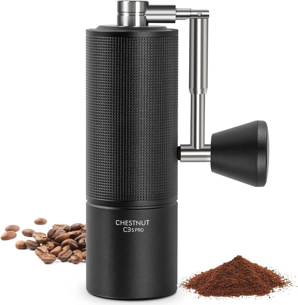 Chestnut C3S PRO Manual Coffee Grinder - Compact with Foldable Handle, Adjust...