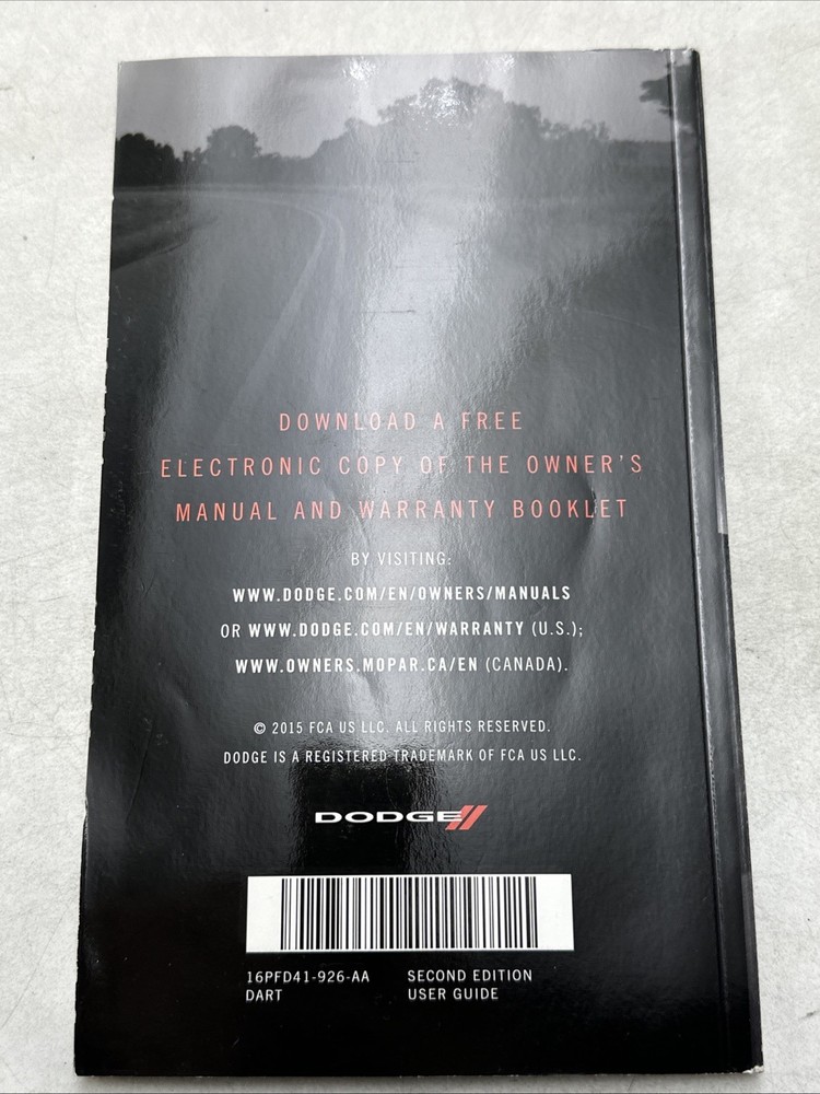 2016 Dodge dart user guide