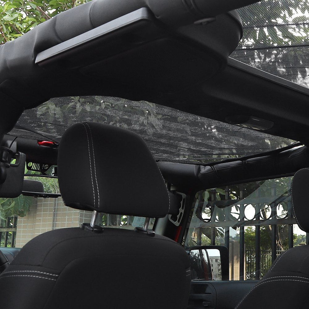 Mesh Car SunShade Bikini Top Net Cover For Jeep Wrangler JK JKU 4Dr Accessories