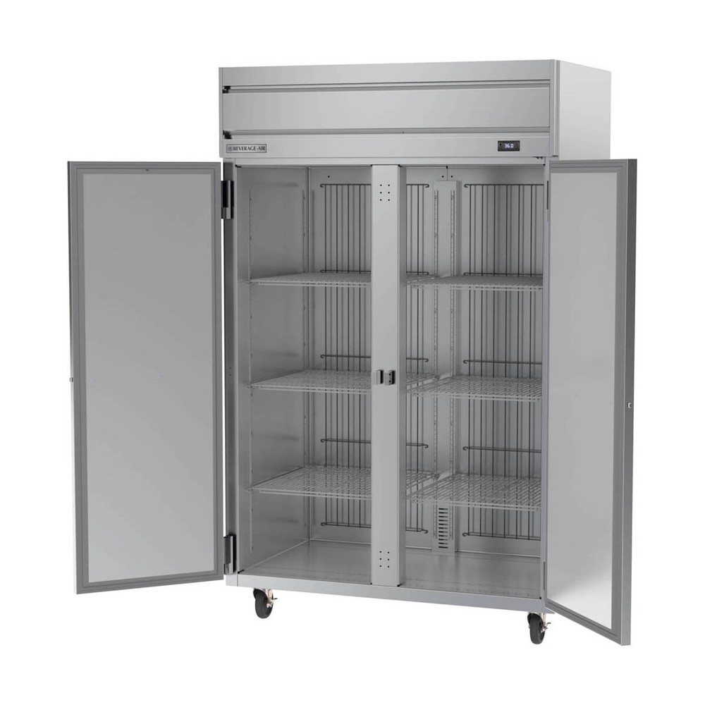 Beverage Air HRPS2HC-1S 52" Two Section Reach-In Refrigerator w/ 2 Solid Full...