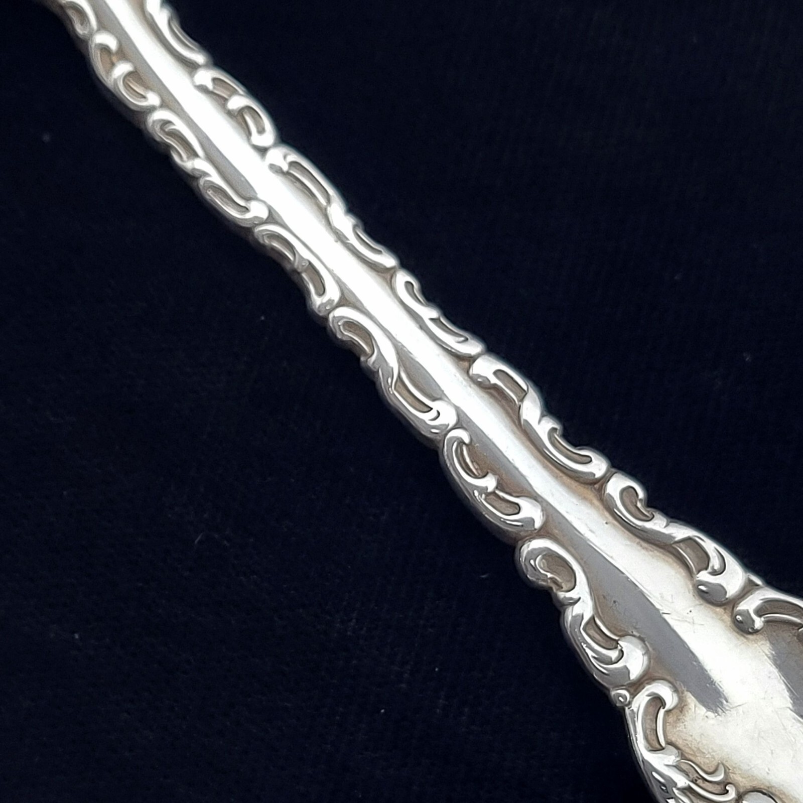 Whiting Louis XV Sterling Silver Tablespoon/Serving Spoon 8 1/8" w/ Monogram