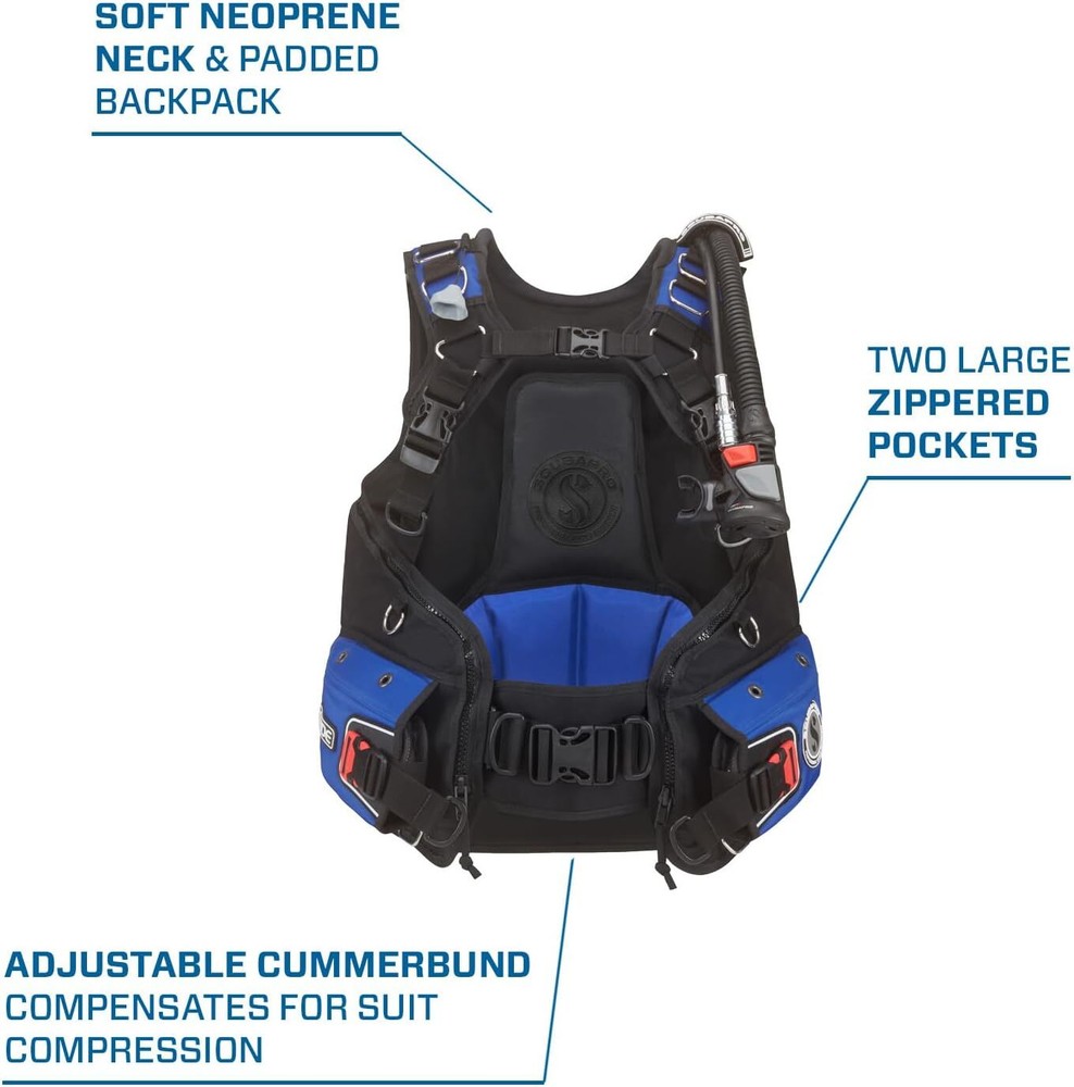 ScubaPro Glide AIR2 BCD, Blue, M
