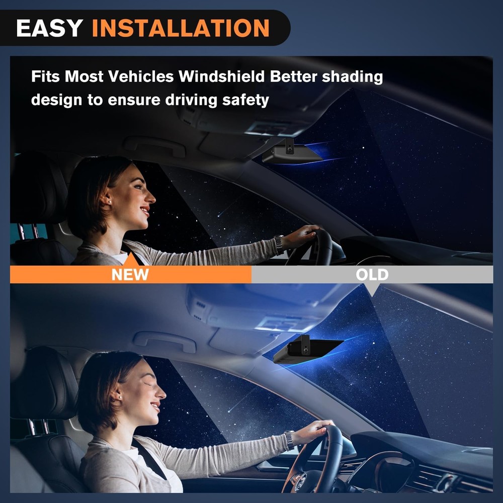 Nilight 32LED Amber Blue Emergency Dash Strobe Lights with Controller Suction...