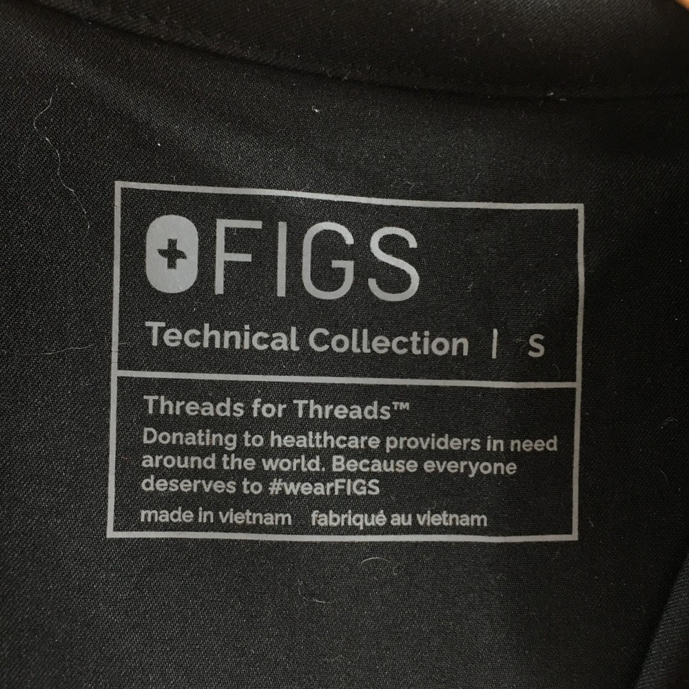 Figs Technical Collection Vest Mens Small Black Sleeveless Pockets Pullover