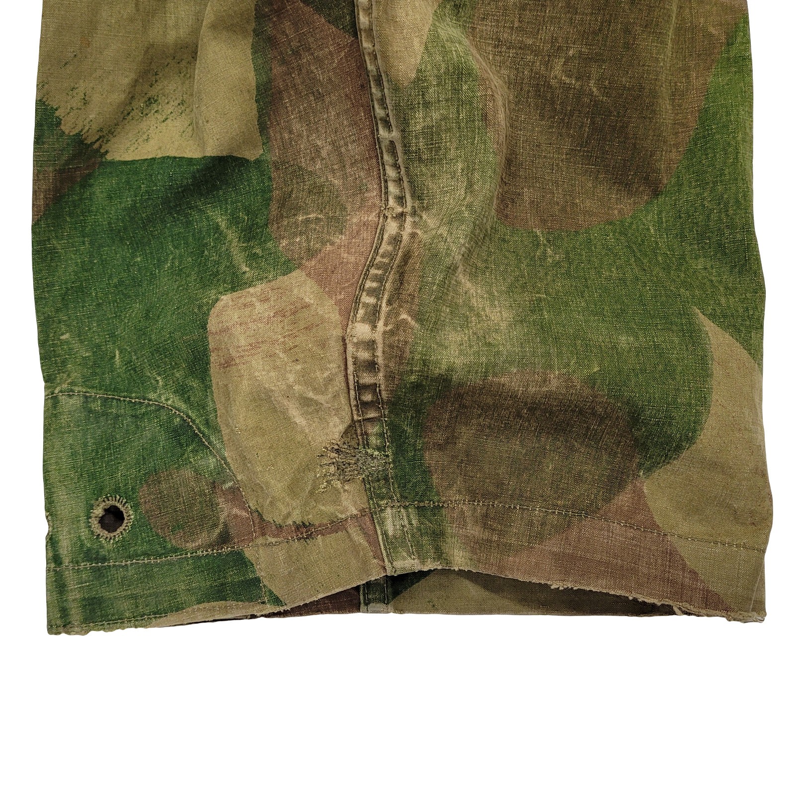 Army Trouser Original Belgian Vintage Rare WWII Combat Pants Brushstroke Camo
