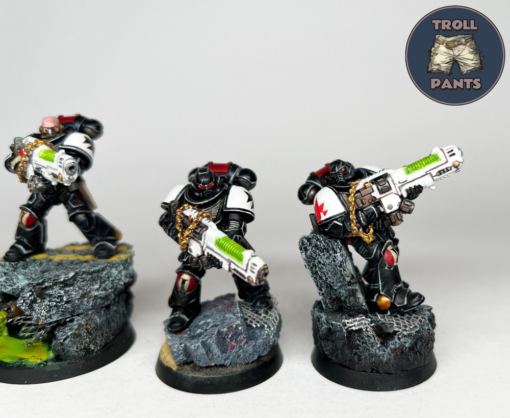 Warhammer 40k - Black Templar Space Marines - 5 Hellblasters