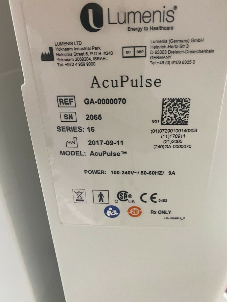 2017 Lumenis Acupulse