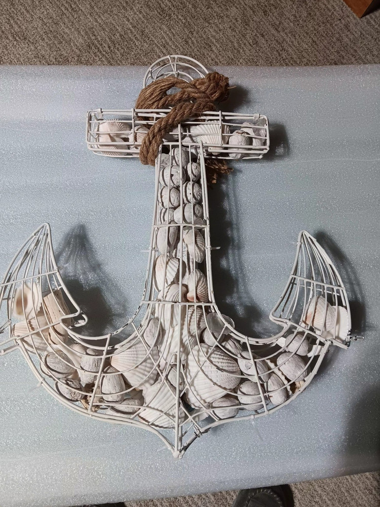 Large Sea Shell Wall Anchor 17" X 15".