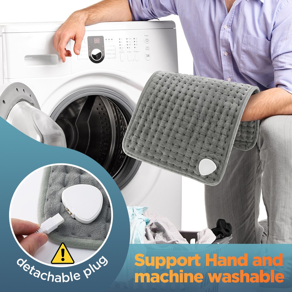 Electric Heating Pad for Pain Relief with 10 Temperature Settings, Auto Shut-Off