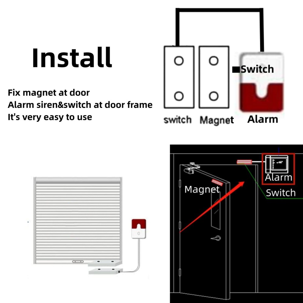 Multifunction Exit Door Alarm Helps Prevent Unauthorized Exits or Entries Thr...