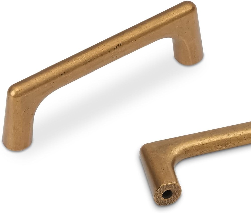 10 Pack Antique Brass Kitchen Cabinet Knobs Vintage Drawer Knobs Aged Bronze