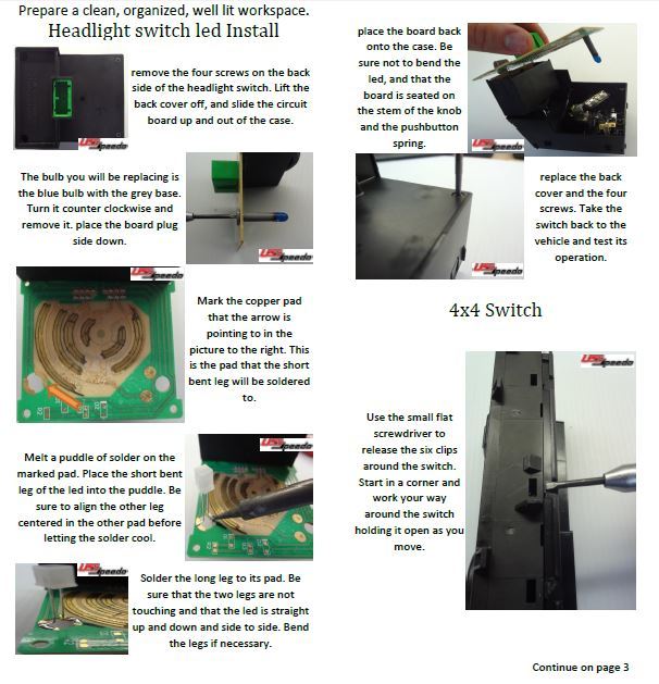 Left Dash Switches 4WD White LED Upgrade Kit for GM Trucks SUVs 2003 04 05 06