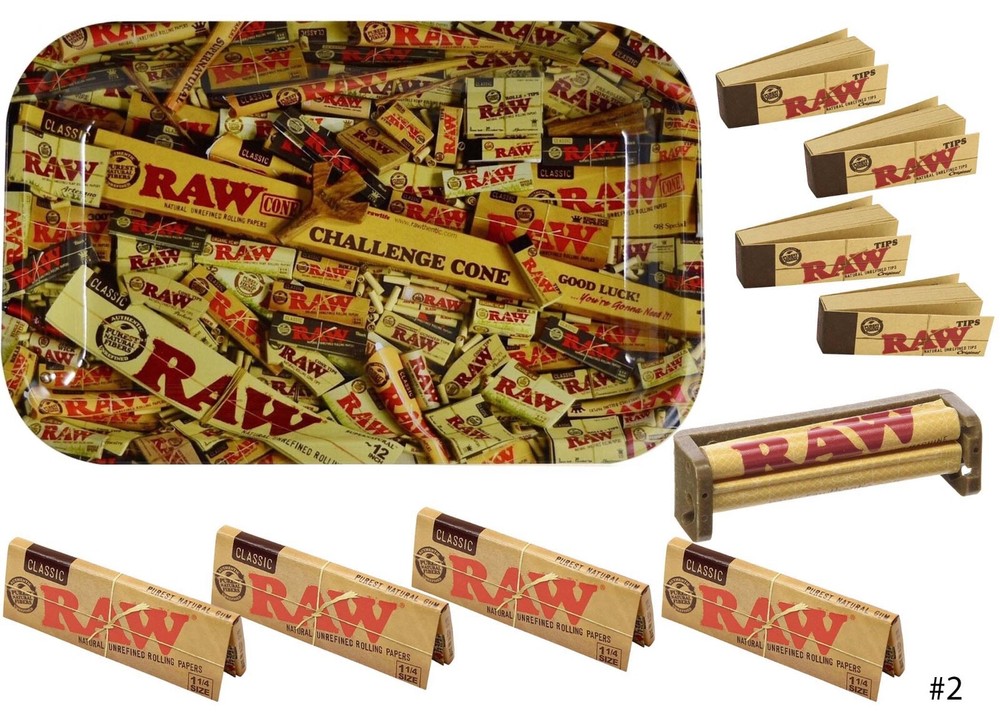 RAW ROLLING BUNDLE ROLLING TRAY 11/4 CLASSIC PAPERS TIPS ROLLING MACHINE 79mm #4
