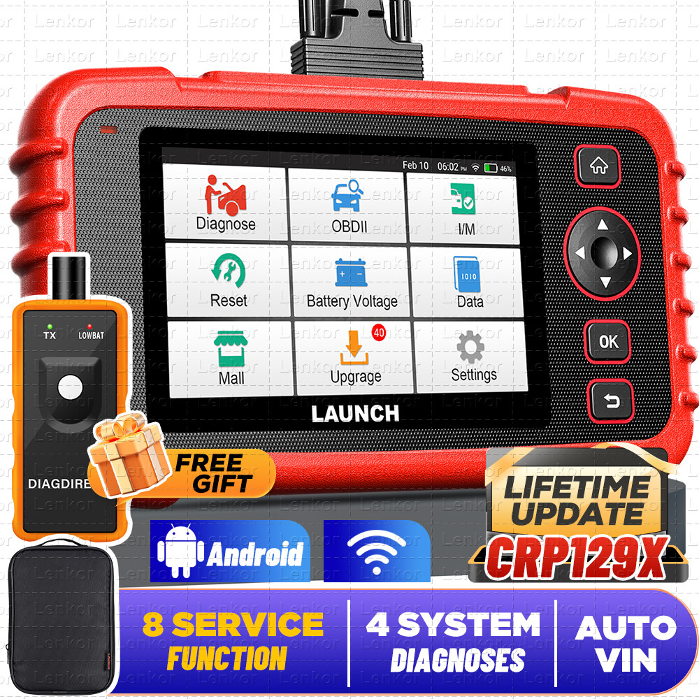 LAUNCH CRP129X Elite 2024 New OBD2 Scanner FCA AutoAuth Auto VIN Injector Coding