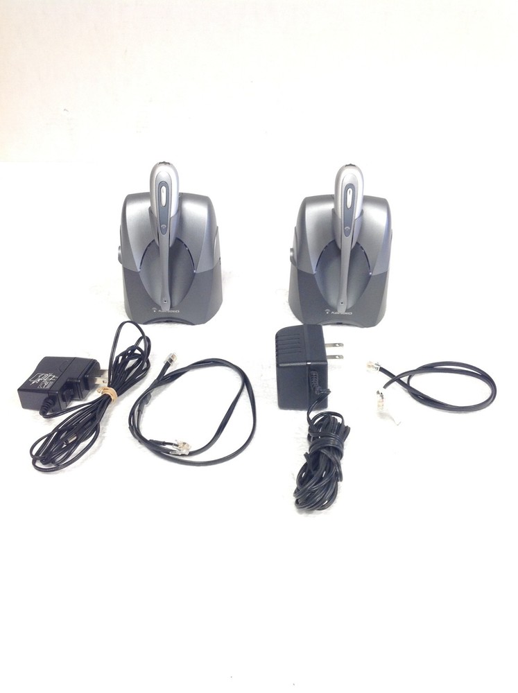 Plantronics CS55 Wireless Office Headset System w/ Ac Adapter, WORKING