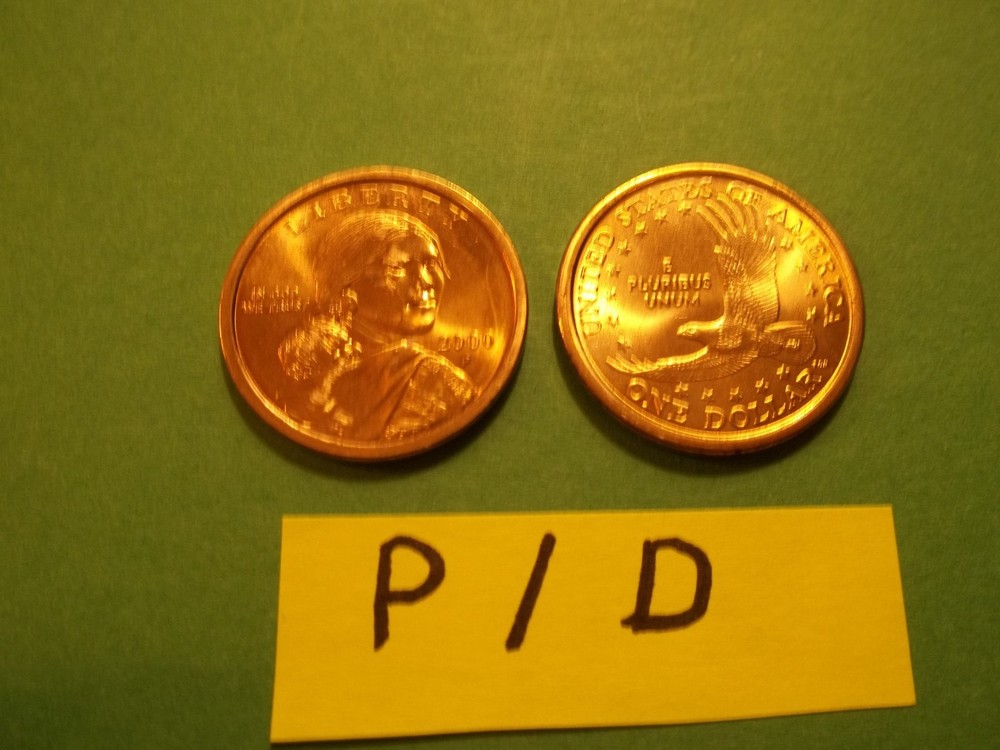 Native American Dollar Set  2000  P, D Unc.