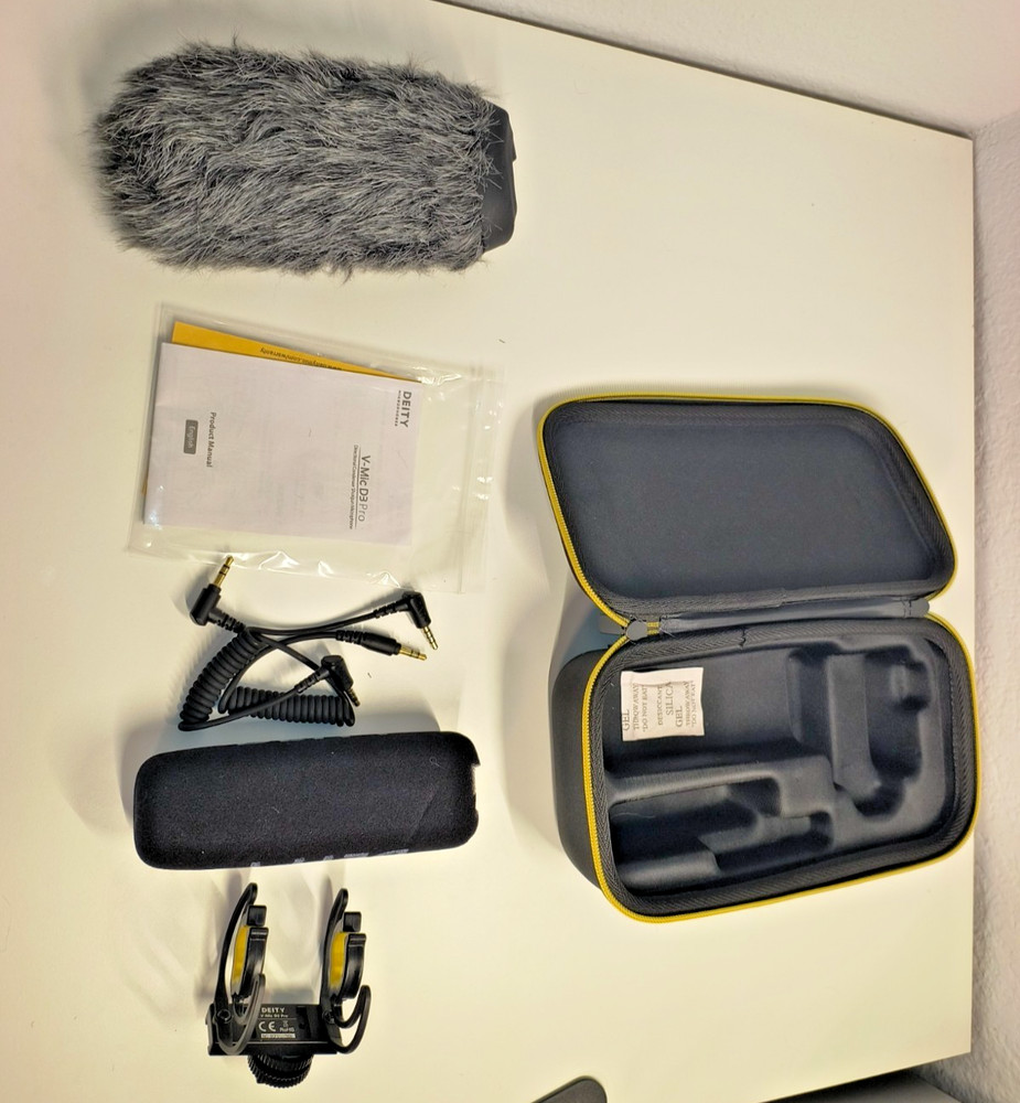 Deity V-Mic D3 Pro accessory bundle case mount windscreens cables NO MIC