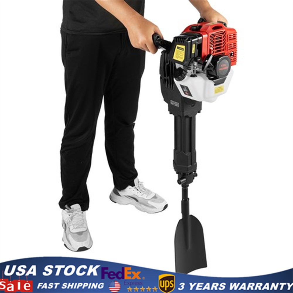 52CC 2Stroke Gas Powered Excavator Portable Tree Digger Garden Shovel Pit Digger