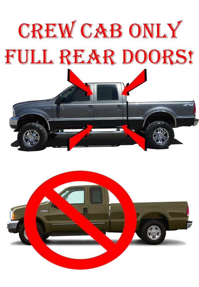 1999-2017 Ford Super Duty Crew Cab Inner & Full outer Rocker Panel & Cab Corners