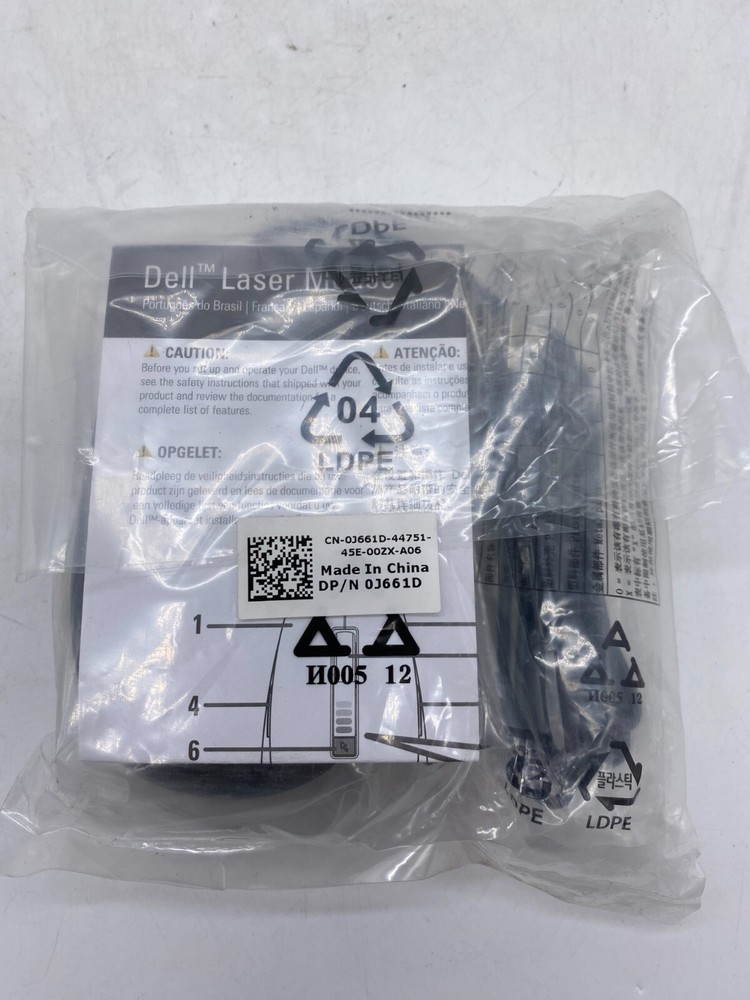 Dell 6-Button USB Wired Laser Mouse 0J661D Sealed