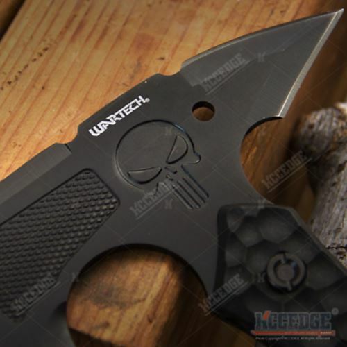 10" SKULL FULL TANG Tactical Hunting Camping Survival Axe w/ Spike