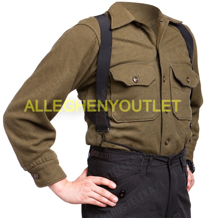 M1950 Trouser Pant Suspenders Elastic OD Green BDU Uniform Military Surplus NEW